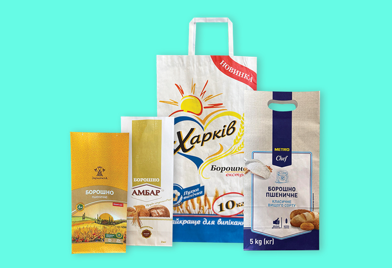 Paper bags for flour